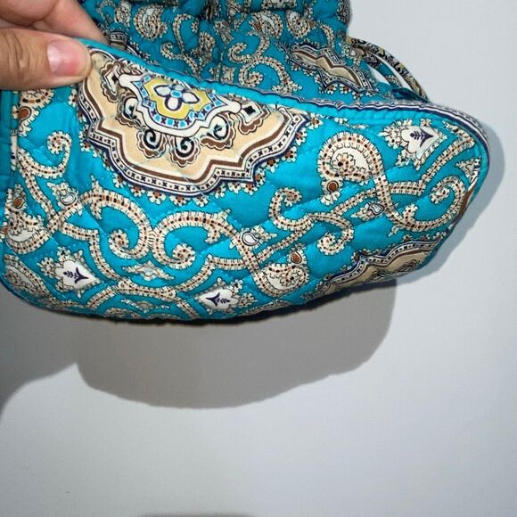 Vera Bradley Women's Multicolor Quilted Cotton Drawstring Cinch Bucket Bag - Picture 2 of 13